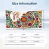 Floral Artwork 17 Theme Quick Dry Beach Towel Custom Name Text Print Large Sand Resistant Towel Beach Vacation