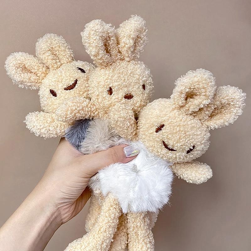 Милый мультяшный медведь-обнимашка, резинка для девочек, плюшевый хвостик, резинка для волос Maruko, эластичное кольцо для волос, головной убор для девочек, детские аксессуары для волос