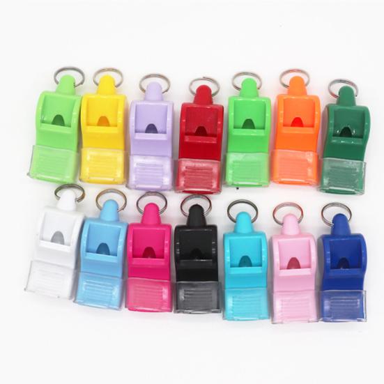 Свисток с шнурком и ручкой для рта. Пластиковый спортивный свисток. Громкий четкий звук. Свисток для тренеров, судей, тренировок, кемпинга, выживания в чрезвычайных ситуациях.