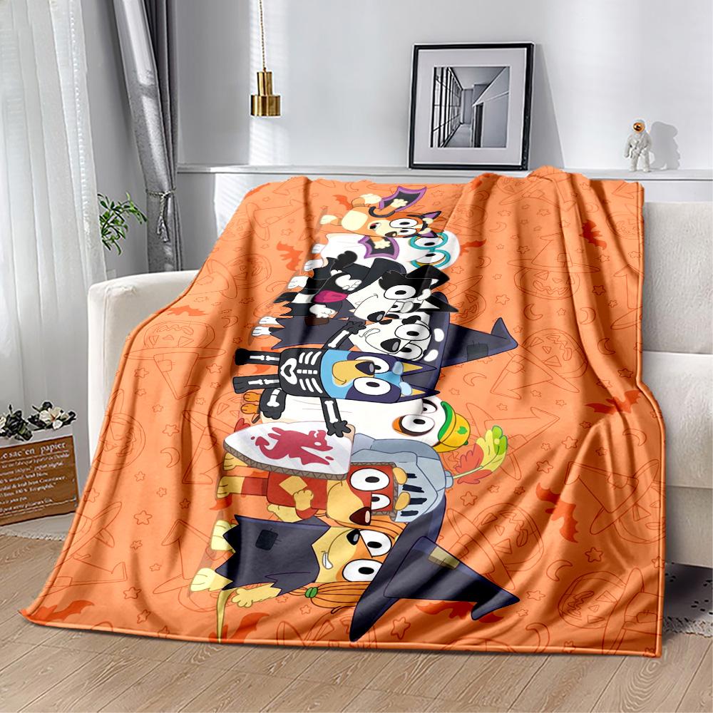 Halloween Costume Parade Blanket Durable Comfort Perfect for Bedding Seaside Couch Four Seasons Universal Warmthful Decor