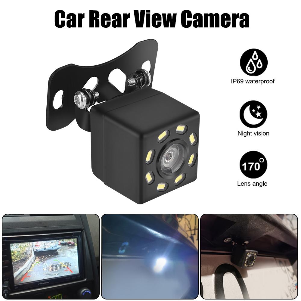 Lens Fisheye Universal Car Rear View Camera Auto Accessories Parking Assistance Kit 170° Wide Angle LED Night Vision Backup Parking Reverse Camera