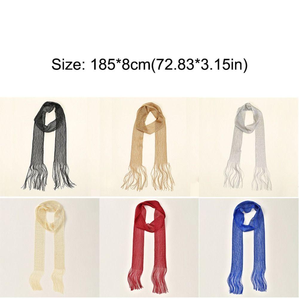 Retro Neckwear Scarf Vintage Thin Scarf Decoration Neckerchief Trendy Scarf Headband