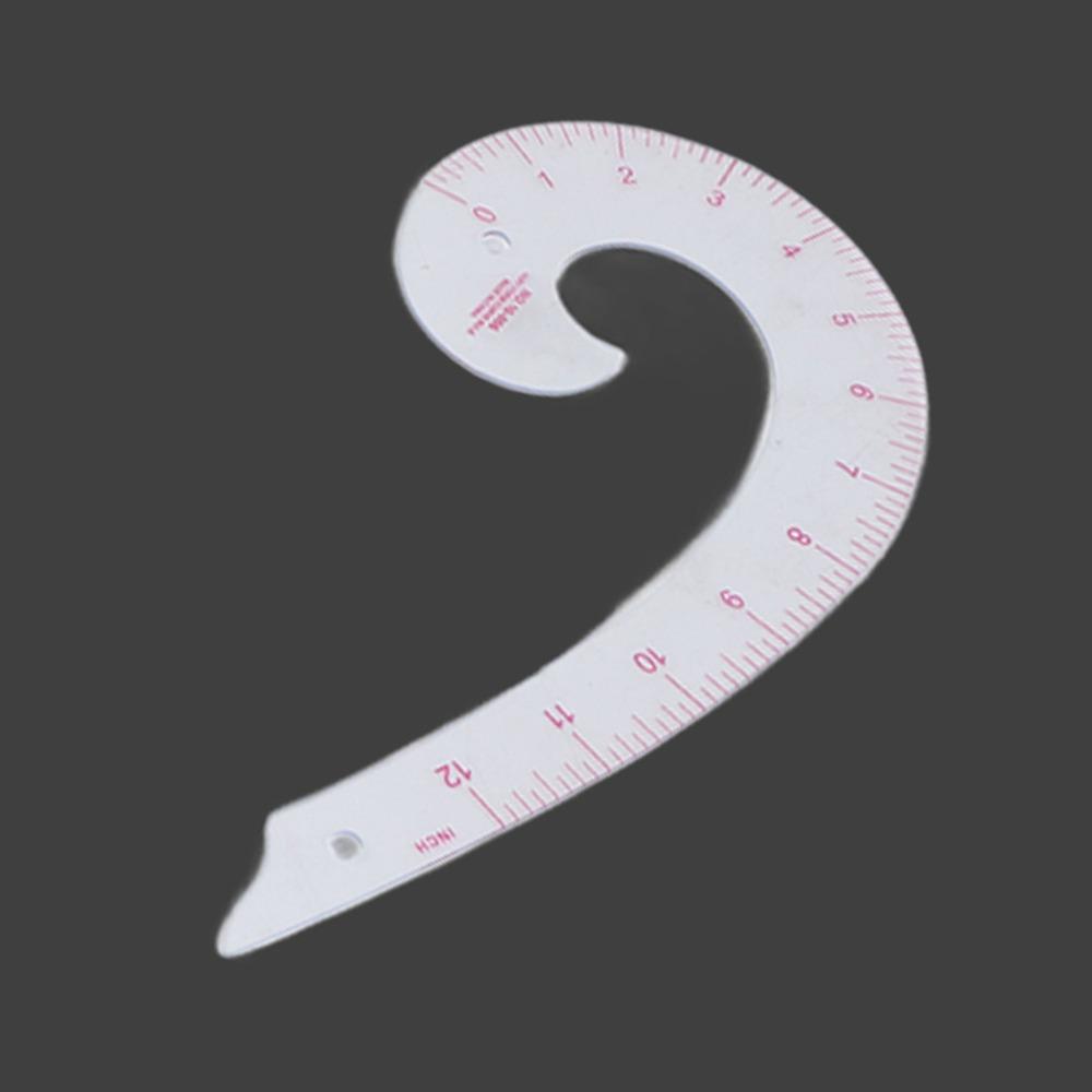 4pcs Comma Shaped French Curve Ruler Plastic Curve Ruler Set Dressmaking Yardstick For Tailors