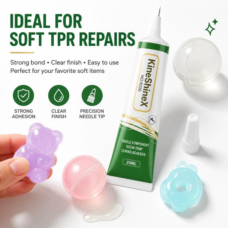 Transparent TPR Glue 0℃ Room Temperature Curing Waterproof Adhesive for Kids Toy Stress Ball Repair