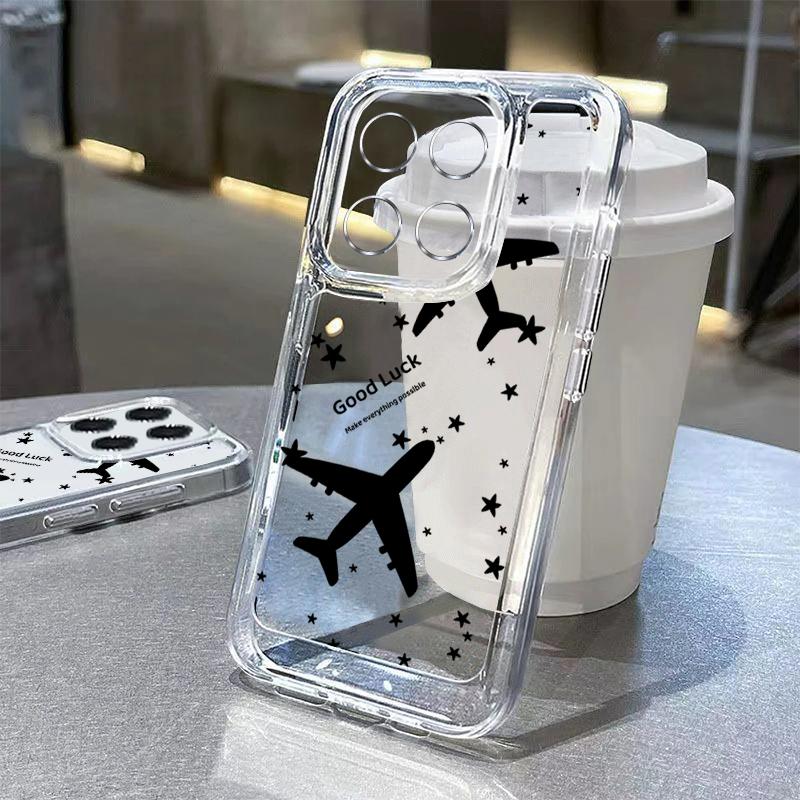 For Xiaomi 14T 13T Pro Redmi Poco X6 Pro M6 X5 Cover Shell Note 14 Pro 13 12 11 Heart Pattern Soft Silicone Shockproof Clear Slim Phone Cover