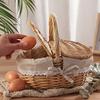 Плетеная корзина для пикника ручной работы из ивы с крышкой и ручкой, моющаяся подкладка, плетеная корзина для хранения, подходит для кемпинга на открытом воздухе