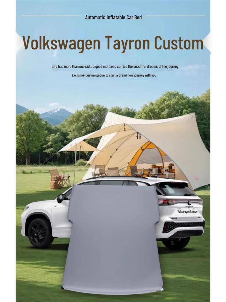 Матрас-кровать для автомобиля Volkswagen Tayron: Надувной матрас для заднего сиденья SUV, надувная кровать в багажник для использования на открытом воздухе