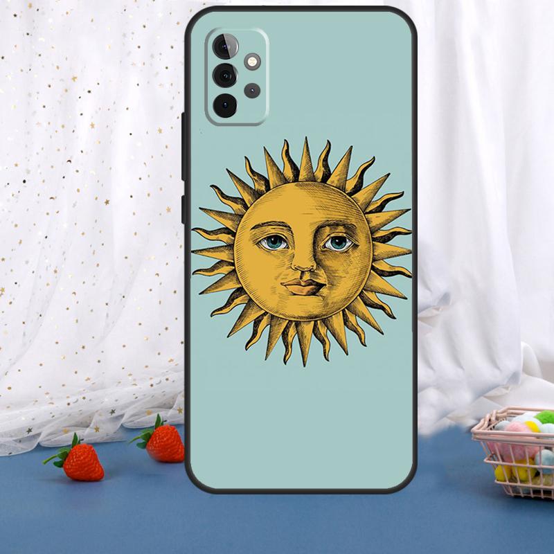Искусство Солнца и Луны Для Samsung Galaxy A55 A35 A05 A52 A32 A22 A54 A14 A16 A26 A36 A56 A06 A15 A53 A33 A13 Чехол