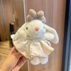 19cm Rabbit Pendant Soft Plush Rabbit Key Ring Lovely Plush Keychains  Girls Gift