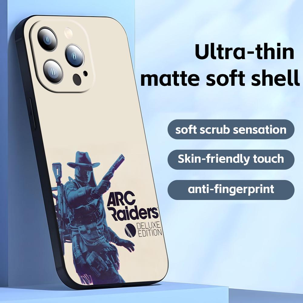 HOT GAME ARC Raiders Phone Case For iPhone17 16 16e 15 14 13 12 11 Plus Mini Pro Max Soft black Shockproof Cover