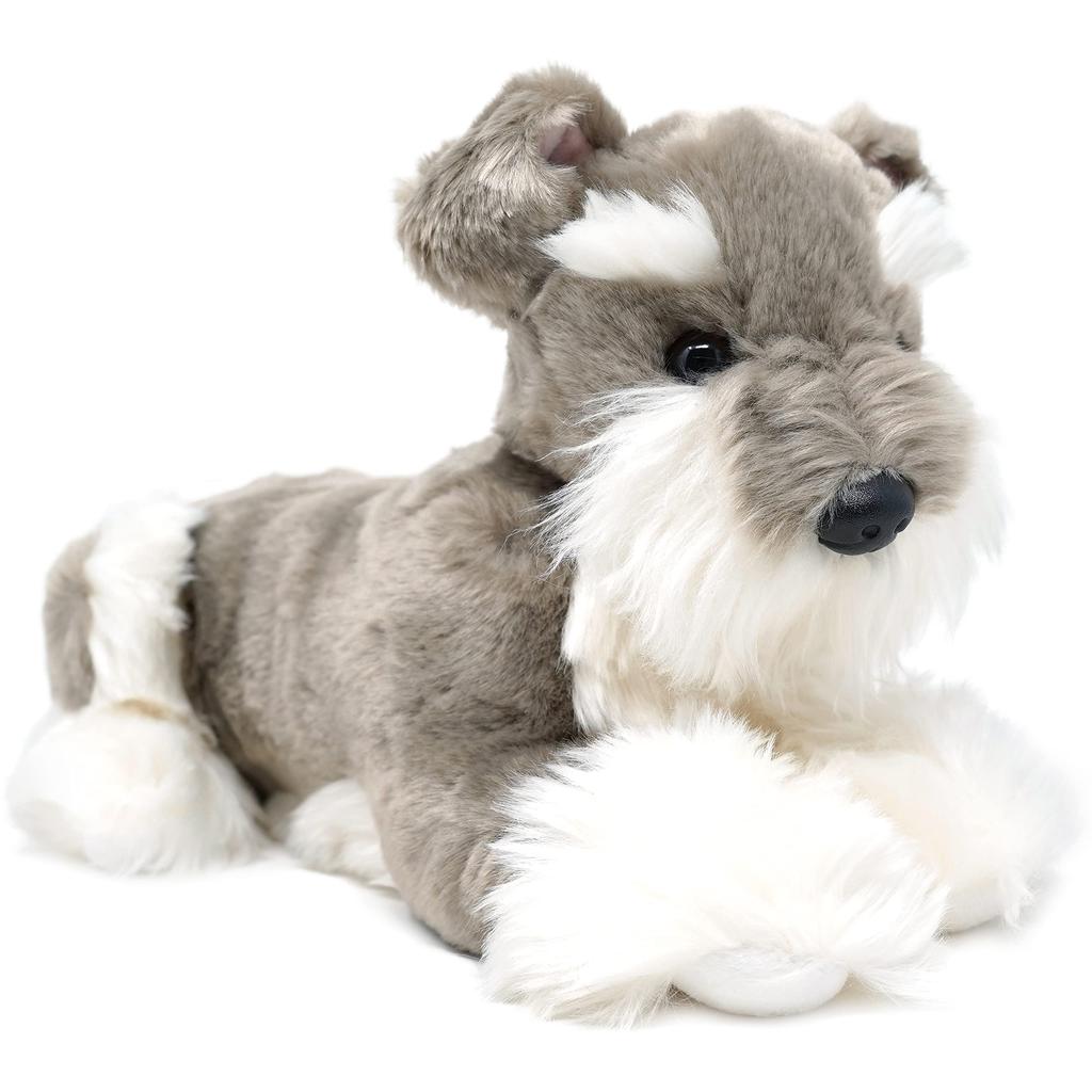 Realistic Schnauzer Plush Dog, 30cm, Cute, Birthday Gift for Boys and Girls [Authentic Japanese Product]
