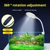 5W/7W Fish Tank Clip Lamp,USB Power LED Full Spectrum,Waterproof Algae Lighting 360-degree Tank Light for Turtle Fish Tanks