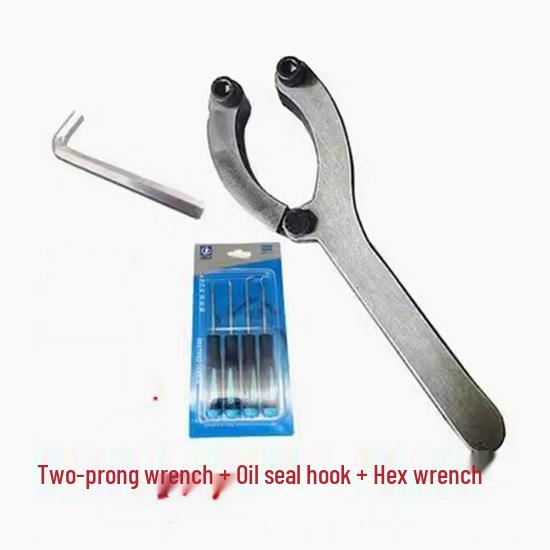 Инструмент для разборки гидравлического цилиндра KT для ремонта экскаватора - Двухкулачковый ключ для снятия гильзы цилиндра и масляного уплотнения поршня.