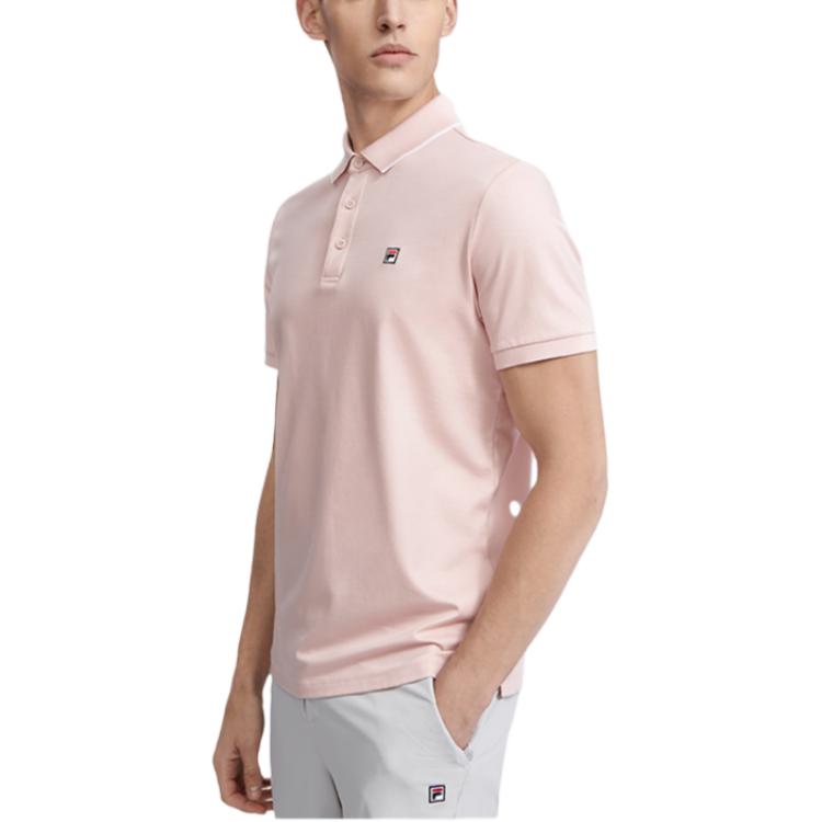 FILA Polo Shirt Men's Longlin Pink F51M421102F-LP