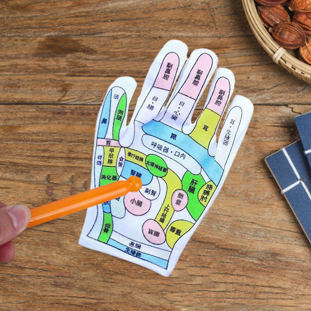 Massage Acupressure Gloves Physiotherapy Massage Relieve Covers Tool Hand Finger Point Health G V0T1