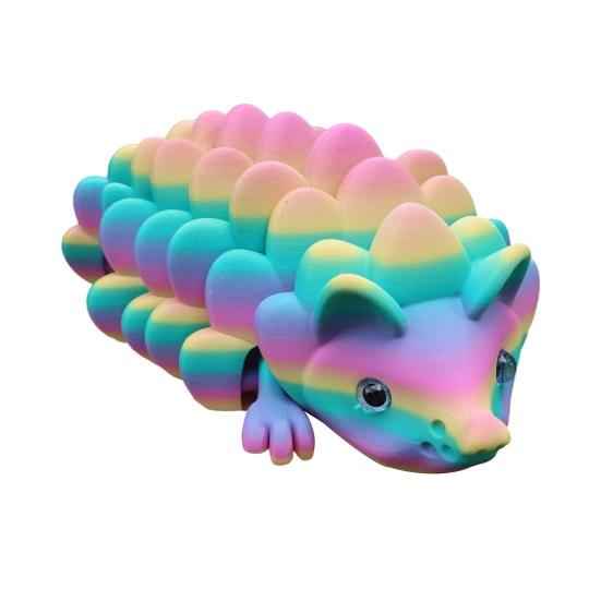 3D-печатная фигурка ежа с подвижными суставами, имитация ежа, игрушка-антистресс, фиджет-игрушка, украшение для дома, офиса, рабочего стола