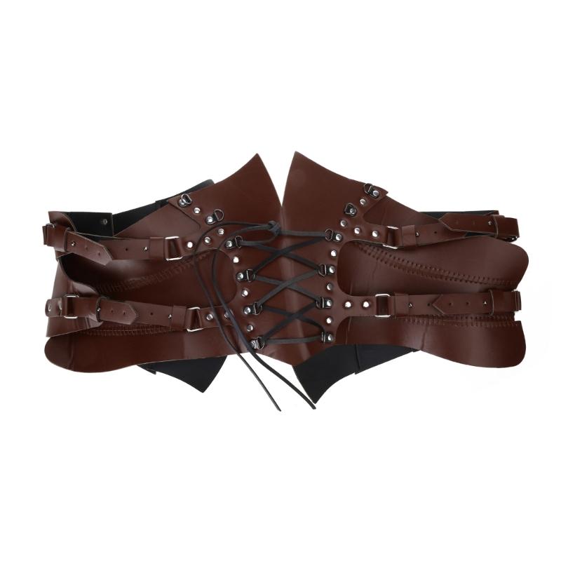 Винтажный корсетный пояс для женщин, костюм эпохи Возрождения, ПУ пояс-корсет, ремешок на талию, реквизит для вечеринок, пояс, костюм для косплея