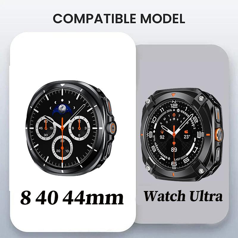 Защитный чехол из алюминиевого сплава для Samsung Galaxy Watch8 40 44 мм, крышка для Galaxy Watch Ultra 47 мм, аксессуары для защиты экрана