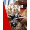 Canon Телеобъектив с переменным фокусным расстоянием RF-S55-210mm F5-7.1 IS STM для APS-C