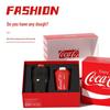 coca-cola style black red combination set