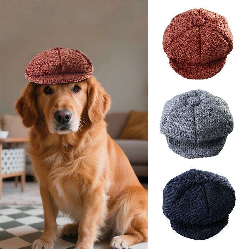 Classic Pet Beret Cute Cat Dog Felt Beret Classic French Pet Photography Dress Up Hat Cat Accessories Puppy Hat Puppy Headwear