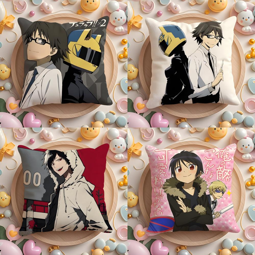 D-Durarara!! Аниме Наволочка для Подушки Дома и в Машину Многоцелевая Наволочка - Двусторонняя, Мягкая и Прочная для Повседневного Использования
