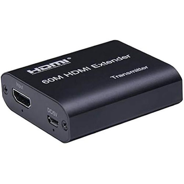 Rallonge HDMI - PREMIUMCORD - 60 m - Full HD 1080p - Réglage EDID - Câble Cat 5e/6/6a/7