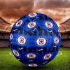 Cruz Azul Indoor Soccer Ball Size 5 Colorful All Ages Machine Stitched PVC Competition Ready Durable High-Bounce