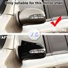 Для Mercedes Benz ML W163 1998-2003 Автомобильная накладка на боковое зеркало заднего вида Крышка в стиле M ABS Глянцевый черный Левая/Правая