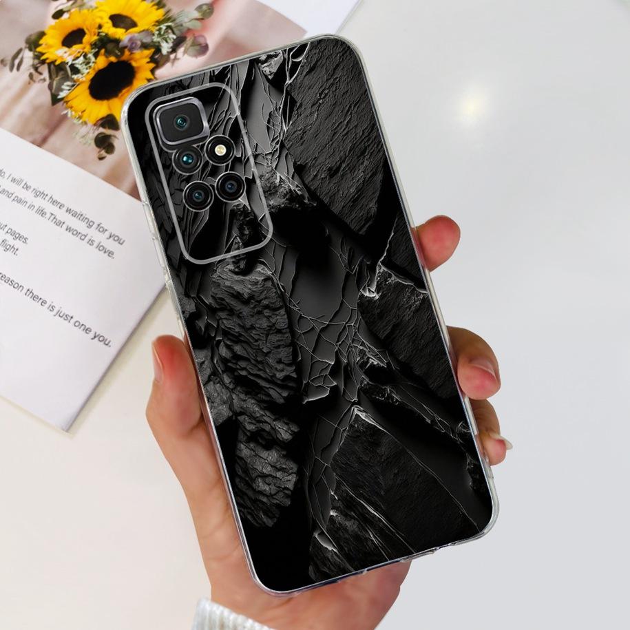 Для Xiaomi Redmi 10 Чехол Redmi 10 Prime Обложка Популярный Цветок Мягкий Прозрачный Силикон Чехлы Для Телефона Для Xiomi Redmi 10 2022 Funda