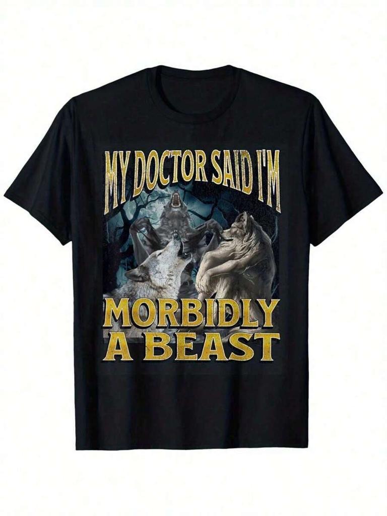 Alpha Werewolf Meme TShirt Cringe Funny Beast Mode