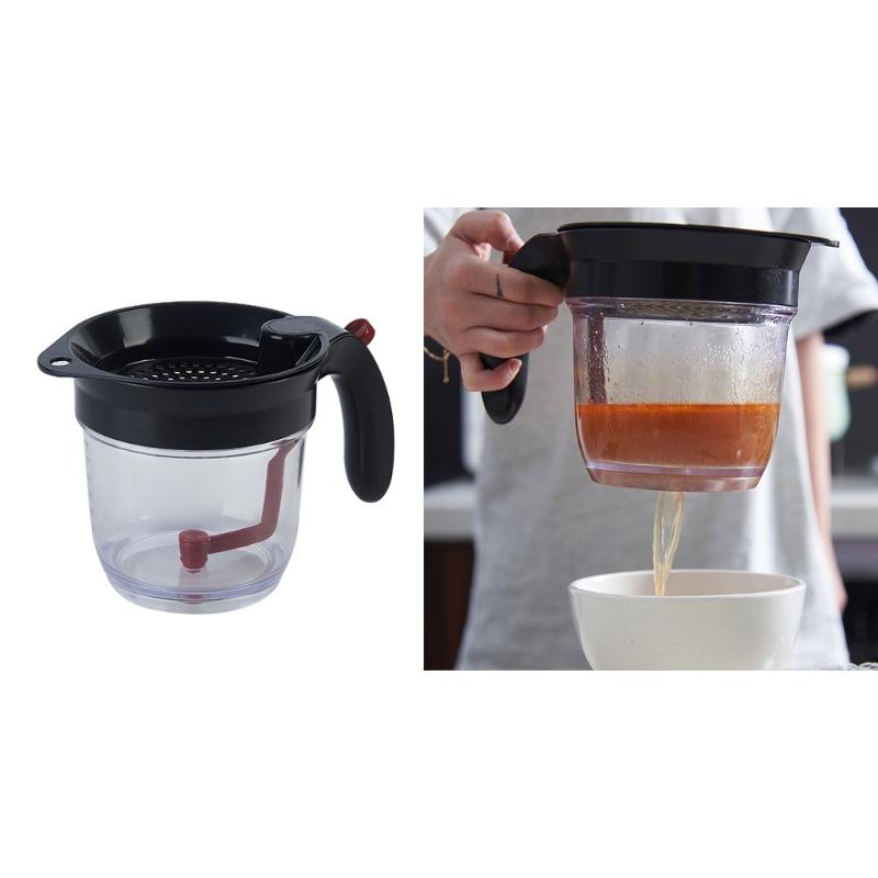 Удобный сепаратор масла и бульона, фильтр жира для подливки, сепаратор жиров для подливки с нижним сливом, кухонная утварь