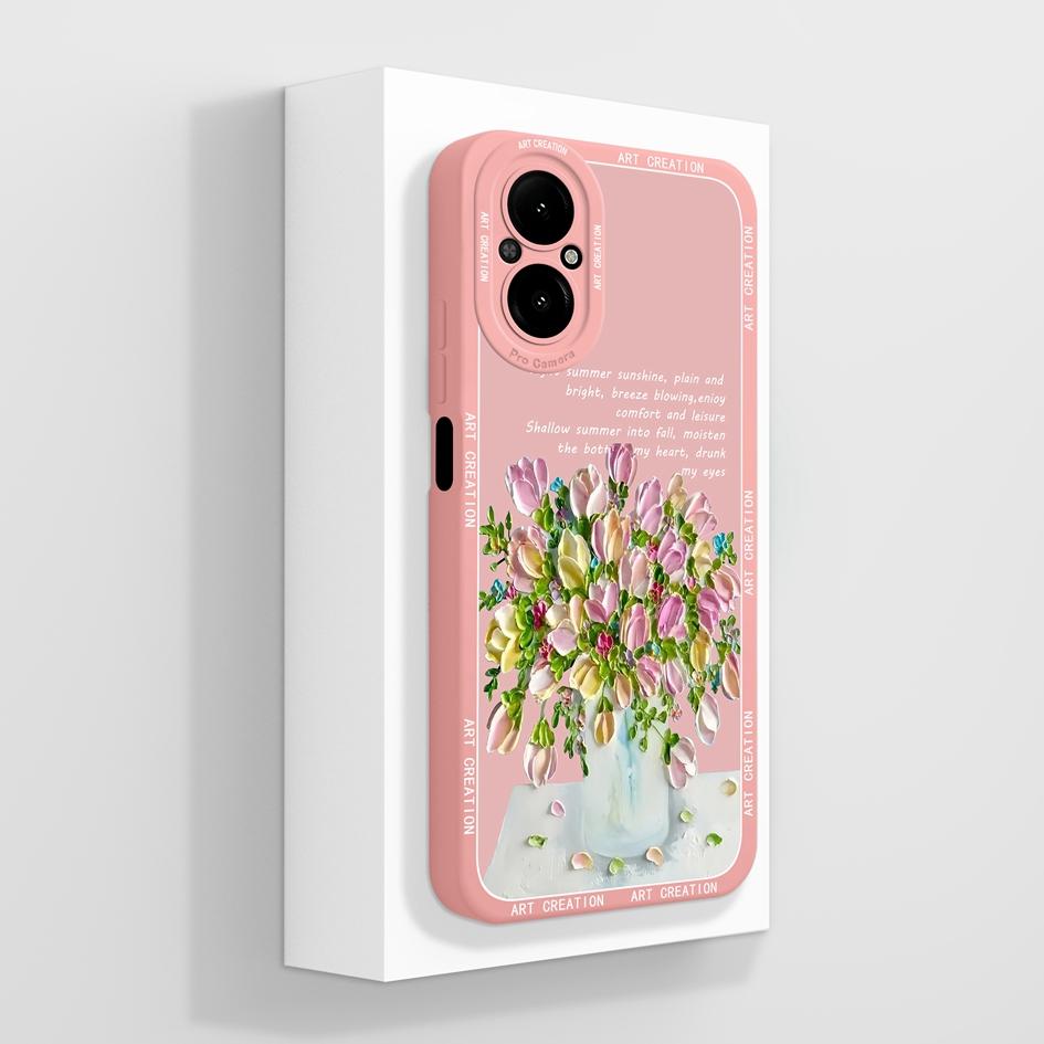 Чехол для Oppo Realme C67 C65 C63 C61 C25 C25S C25Y C30 C30S C31 C33 C35 C55 C51 C53 Ленивый кот Мягкий жидкий силиконовый защитный чехол для Oppo Capa
