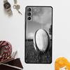 Rugby Ball Case For Samsung Galaxy S24 Ultra S20 S21 S22 S23 Plus S9 S10 S24 FE S25 Ultra Cover Coque