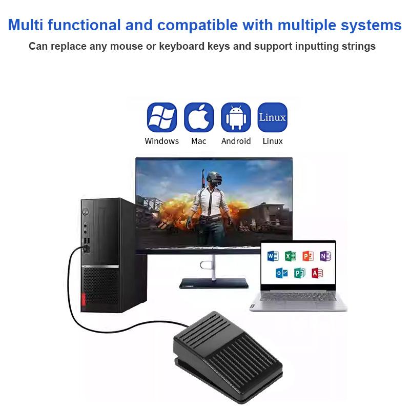 USB-педаль управления переключатель Игровой геймпад для ПК USB-адаптер с предустановкой клавиатуры и мыши для компьютера Мультимедиа Строка Ультразвуковое изображение