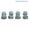 Статуэтка Животного Монаха из смолы, Декорация Zen Stone, Просветляющее Искусство для Сада, Настольный Дисплей