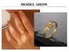 Cazador Neuron Symbol Adjustable Women's Ring Stainless Steel Jewelry Gold Color Neural Chemistry Open Finger Rings Gifts 2026