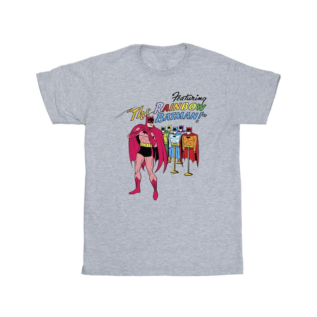 DC Comics Mens Batman Comic Cover Rainbow Batman T-Shirt