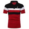 Летние мужские рубашки поло с коротким рукавом, повседневная футболка с лацканами, мужская дышащая легкая футболка