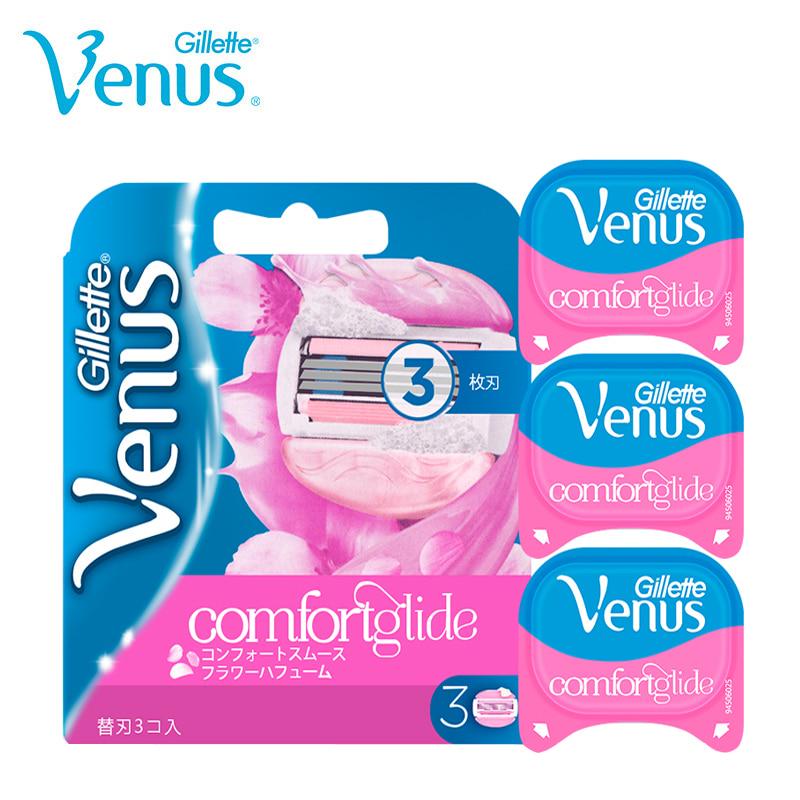 Gillette Лезвие для бритья Venus Comfortglide для девочек, сменные лезвия для удаления волос для женщин