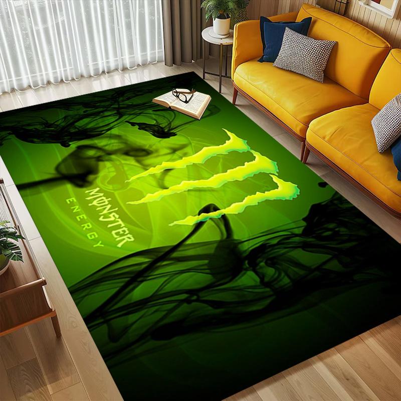 Monster Energy Living Room Nonslip Area Rug Soft Carpet For Bedroom Game Playroom Sofa Office Home Decor Doormat Christmas Gift C92995