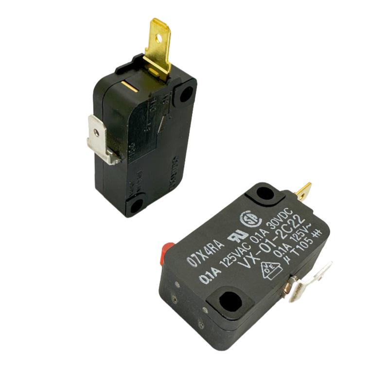 Large VX-01-2C22 Micro Switch Power Button, 0.1A Limit Reset Detection