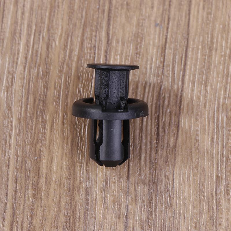 50/100 шт. 10 мм диаметр 10 мм черный пластик автомобильный крепеж заклепки зажимы автомобиль бампер дверь панель подкрылок зажимы фиксатор