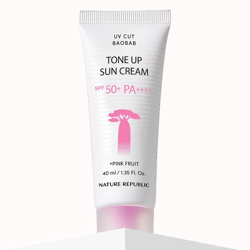 Nature Republic UV Cut Baobab Tone Up Sun Cream Set SPF 50+ PA++++ 40ml*2EA