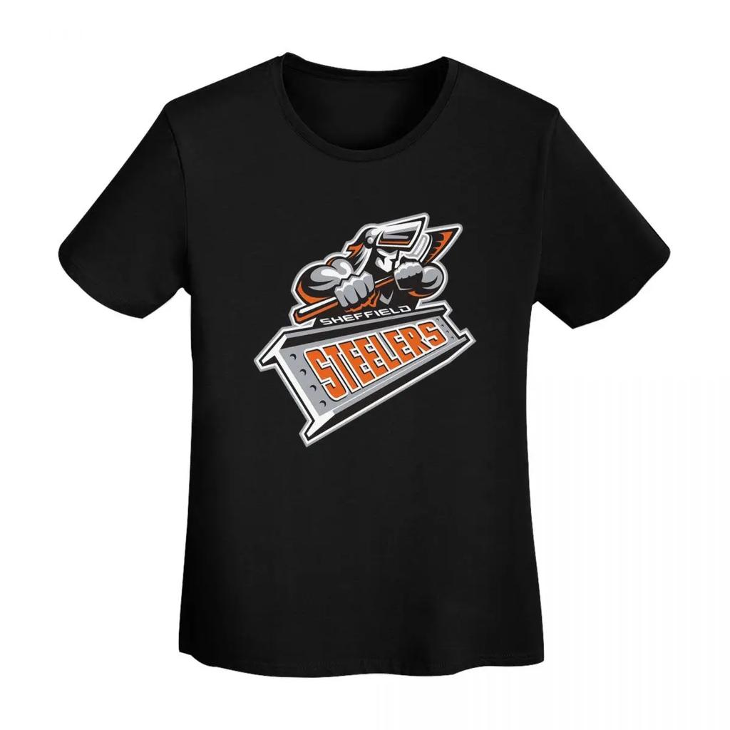 The Sheffield Steelers TShirt Women Short Sleeve T Shirts Round Neck Clothing Cotton Summer Tees Streetwear