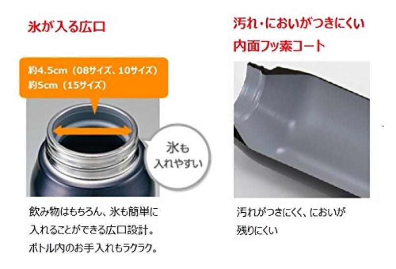Zojirushi Sports Type Stainless Steel Cool Bottle Blue Black (ZOJIRUSHI) Direct-Drink 1.0L SD-FA10-BB