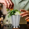 2pcs Stainless Steel Mint Julep Cup Silver Mojito Cup Stainless Steel Cocktail Mug  Restaurant