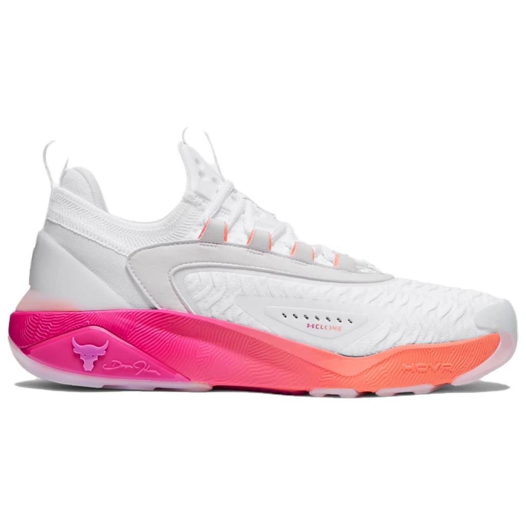 Under Armour Project Rock 7 White Vivid Magenta Men Sneakers 3027600-101