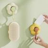 Flower Shape Vacuum Hangers No Punching Towel Hook Multipurpose Suction Cup Hook  Bathroom