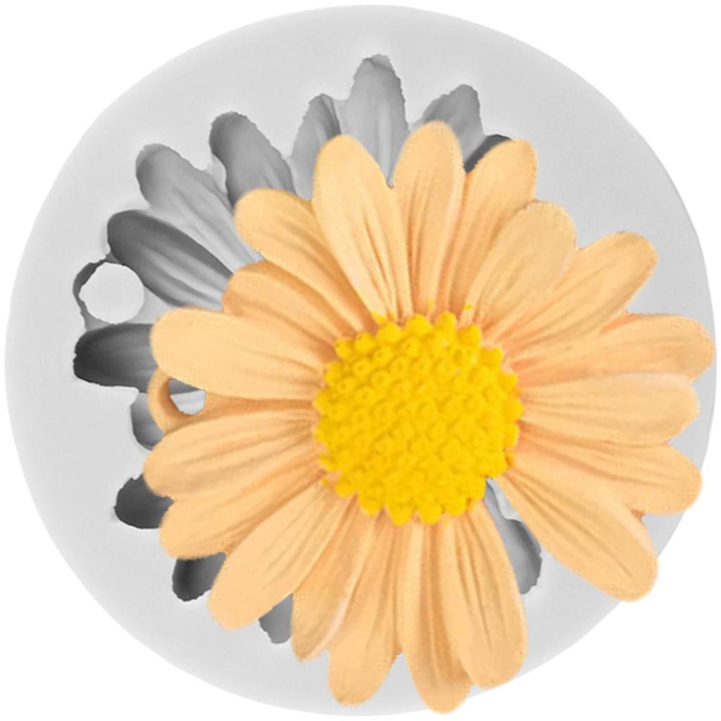 Daisy Flower Silicone Mold Chrysanthemum Flower Fondant Molds Cake Decorating Tools Cupcake Topper Candy Resin Clay Chocolate Gumpaste Mold
